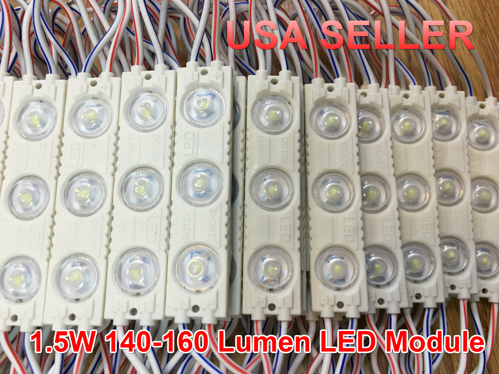 Super Bright 1.5W LED Module DC12V For Sign Window OutdoorWaterproof USA SELLE Super Bright 1.5W LED Module DC12V For Sign Window OutdoorWaterproof USA SELLE