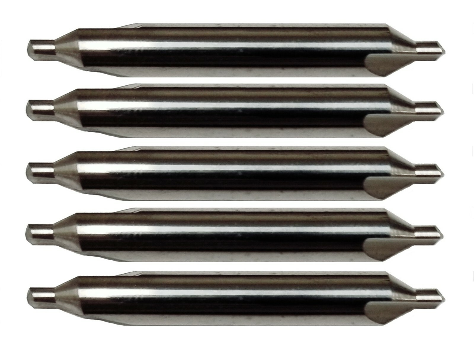 5 Pack #1 Solid Carbide Center Drill – 60° – 3/64