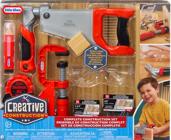 Little Tikes Creative Construction Complete Construction Set Play Tool Toy New