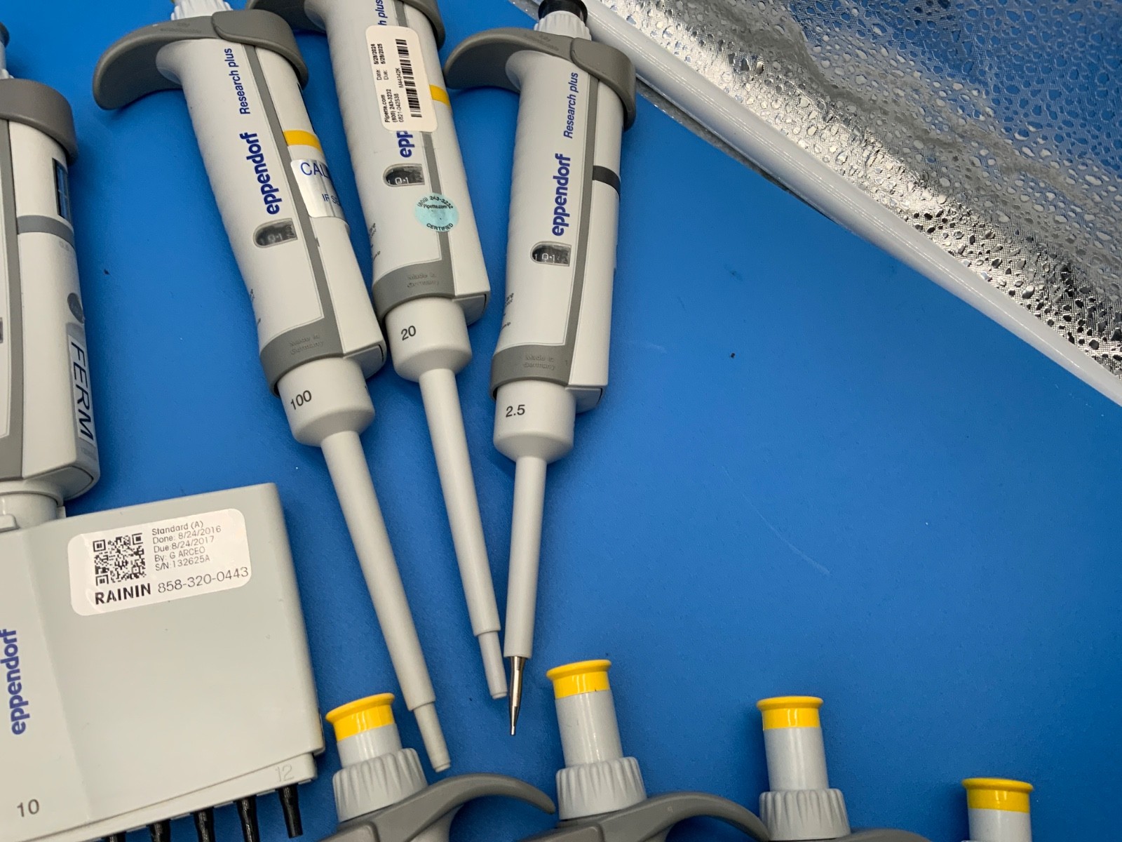Eppendorf Research Plus Pipette P2.5 20 200 1000 single multi channel Warranty Eppendorf Research Plus Pipette P2.5 20 200 1000 single multi channel Warranty