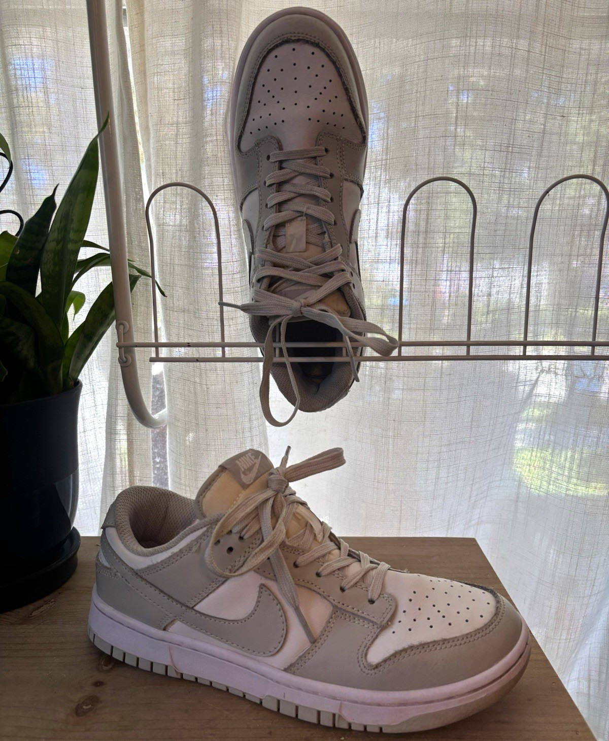 Nike Dunk Low Grey Fog womens Low Top Lace Up Sneakers Size 7 US
