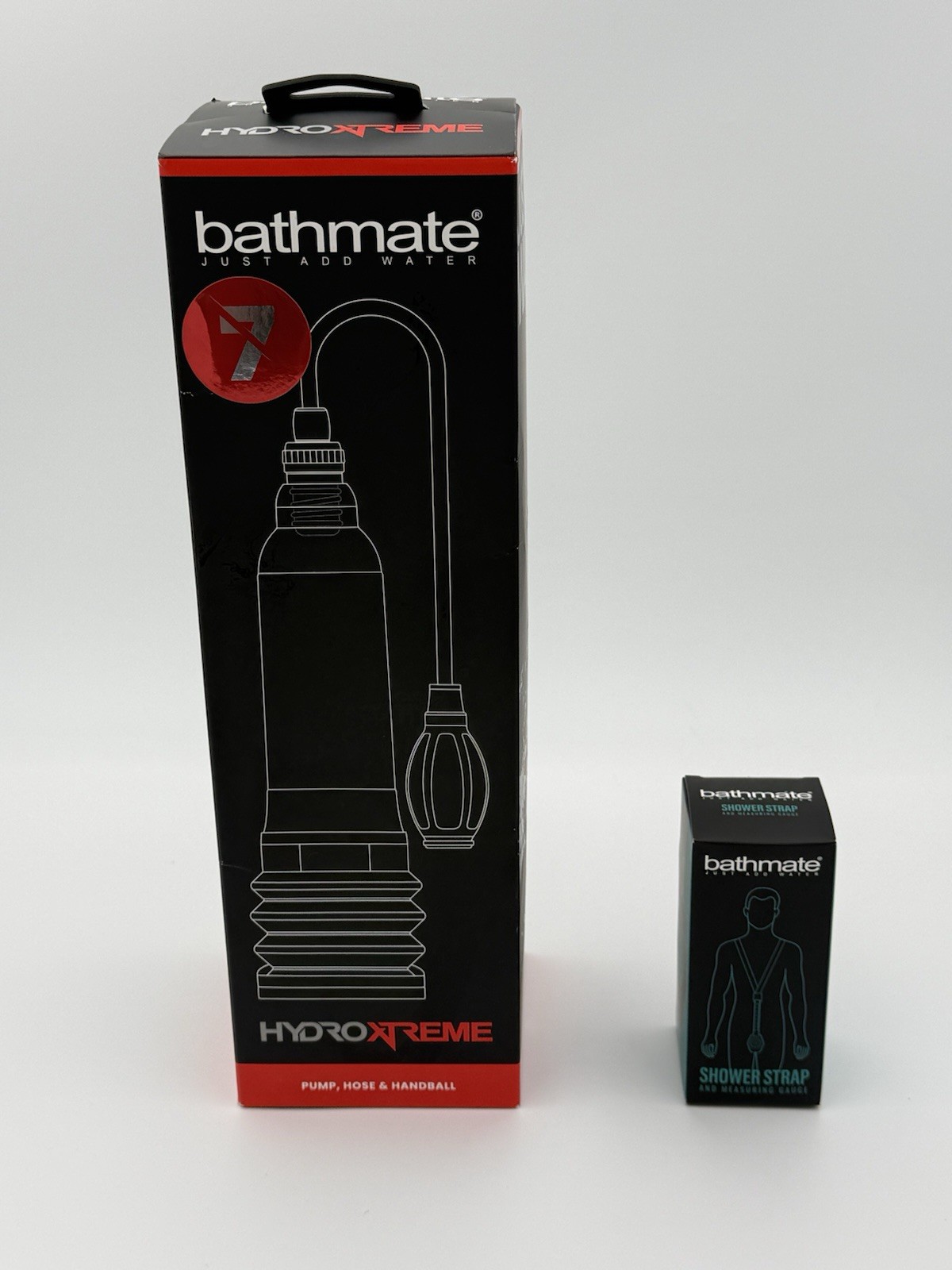 Bathmate HydroXtreme 7 Hydro Pump NEW Sealed in Box + Shower Strap & Gauge