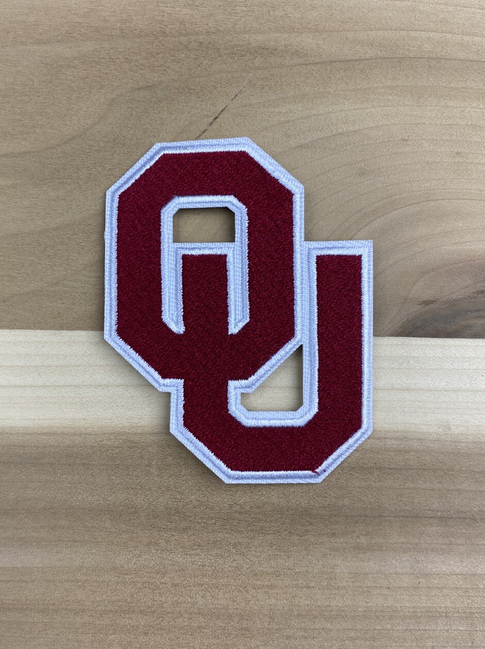 OKLAHOMA SOONER EMBROIDERED IRON ON PATCH APPROX: 3.00” X 2.25” OKLAHOMA SOONER EMBROIDERED IRON ON PATCH APPROX: 3.00” X 2.25”
