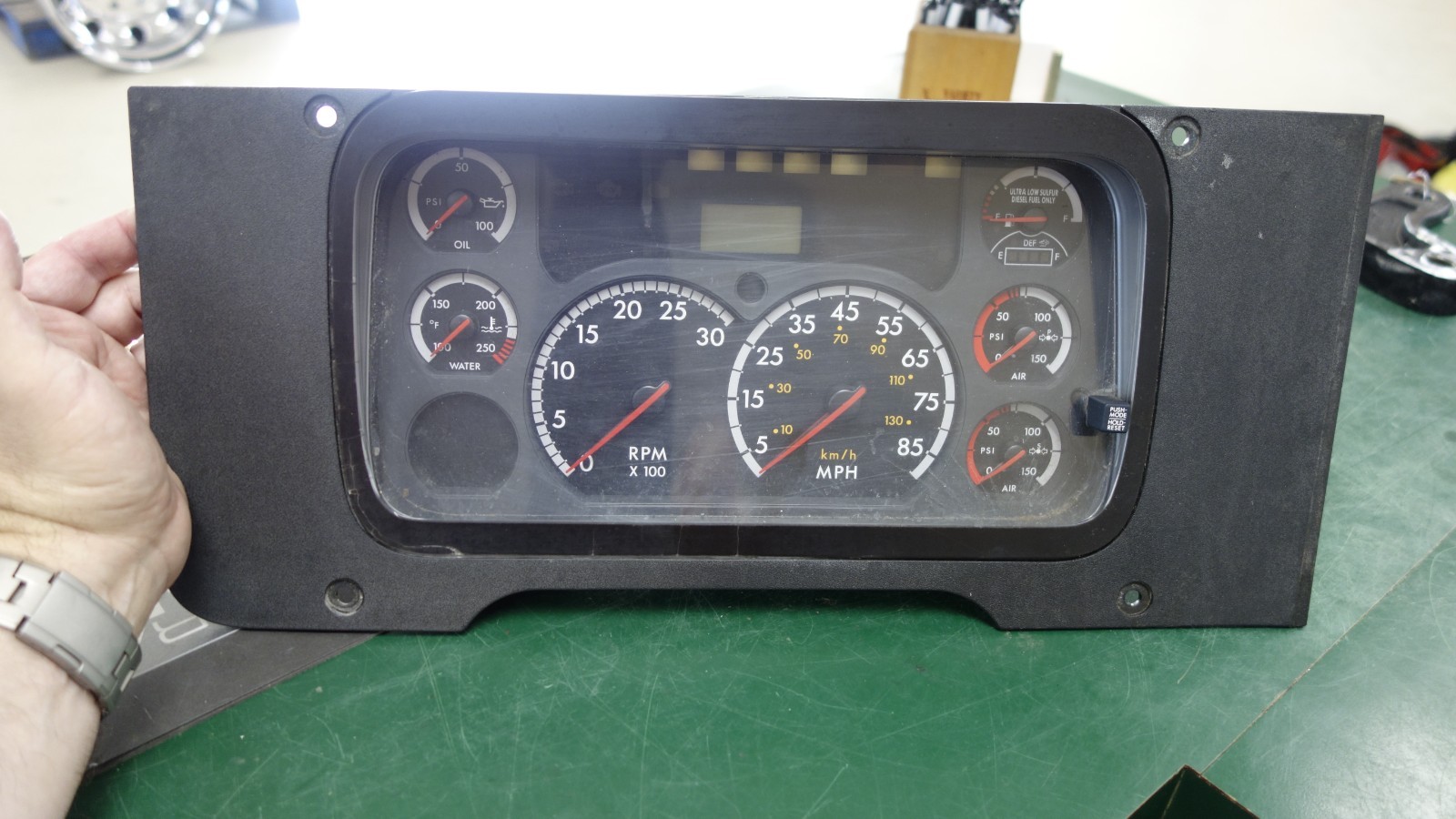 Instrument Cluster from a 2013 Freightliner Cascadia Instrument Cluster from a 2013 Freightliner Cascadia