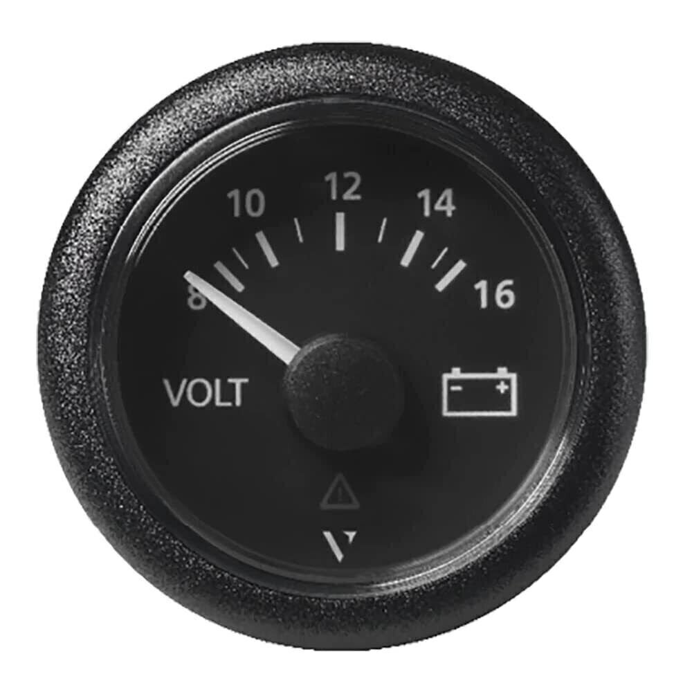 VDO A2C59512545 Marine 2-1/16 [52mm] Viewline Voltmeter - 8-16v - Black Dial