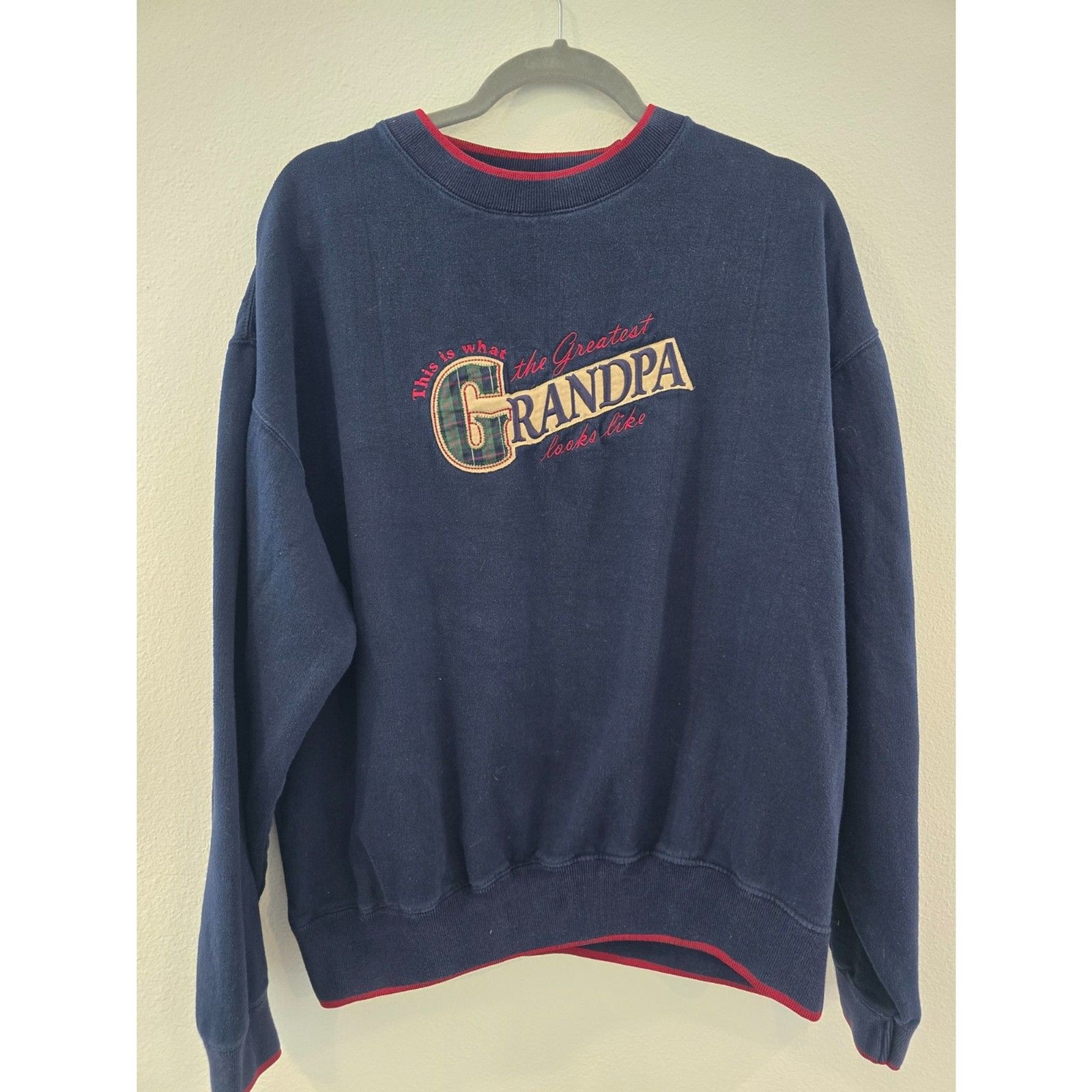 vintage grandpa embroidered sweatshirt vintage grandpa embroidered sweatshirt
