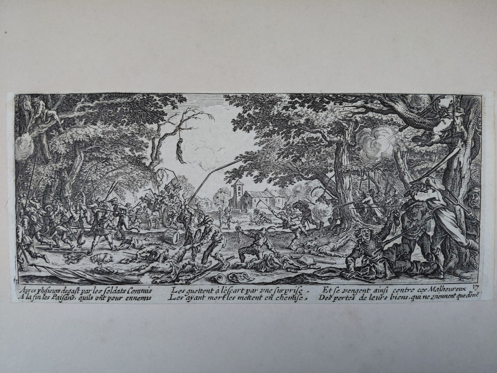 Les Grandes Misères de la guerre #17 Circa 1633 By Jacques Callot Etching Les Grandes Misères de la guerre #17 Circa 1633 By Jacques Callot Etching