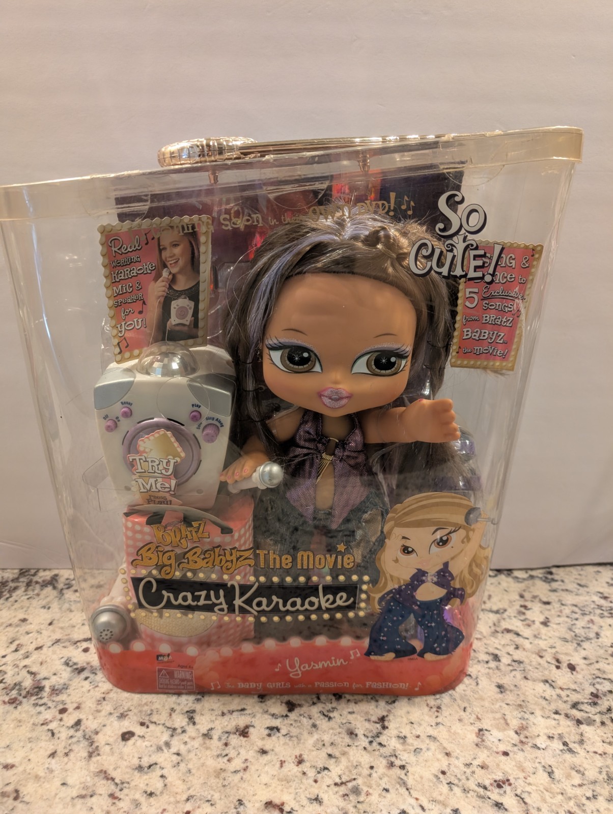 Bratz Big Babyz The Movie Crazy Karaoke Yasmin Approx. 12″ Tall Rare Collectable Bratz Big Babyz The Movie Crazy Karaoke Yasmin Approx. 12″ Tall Rare Collectable