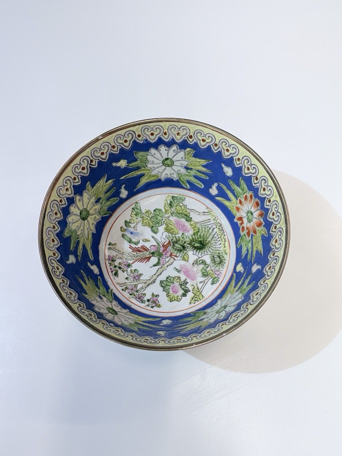 19th Century Antique Qing Dynasty Tongzhi Porcelain Large Bowl 9” Diameter ☑️📸