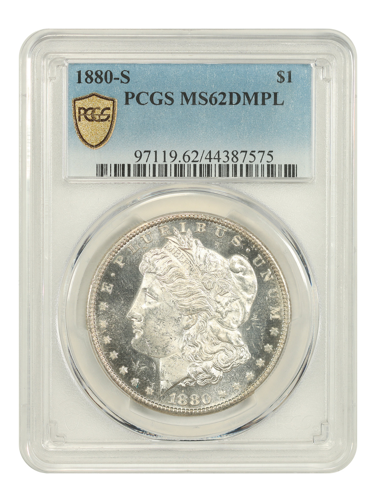 1880-S $1 PCGS MS62DMPL - Morgan Dollar - Exceedingly Flashy 1880-S $1 PCGS MS62DMPL - Morgan Dollar - Exceedingly Flashy