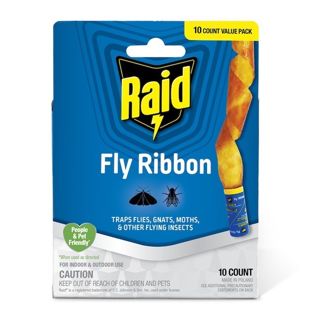 Raid Fly Ribbon Trap 10 Count Indoor/Outdoor Glue Glue Insect Trap 10 -Pack Raid Fly Ribbon Trap 10 Count Indoor/Outdoor Glue Glue Insect Trap 10 -Pack