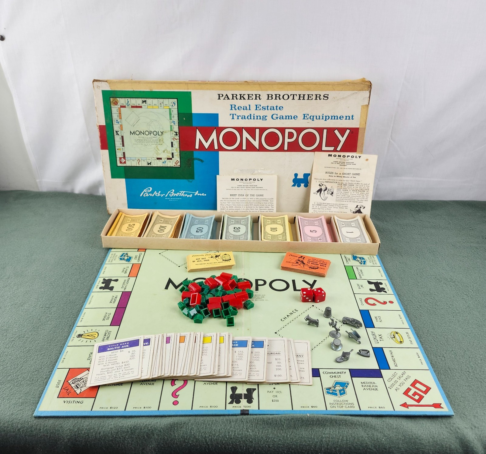 Vintage 1961 Monopoly Game Parker Brothers Original- COMPLETE Vintage 1961 Monopoly Game Parker Brothers Original- COMPLETE