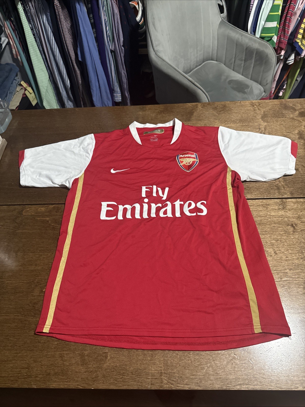 Vintage 2006-2007 Nike Arsenal Fly Emirates EPL #8 Jaquiss Jersey Size M Vintage 2006-2007 Nike Arsenal Fly Emirates EPL #8 Jaquiss Jersey Size M