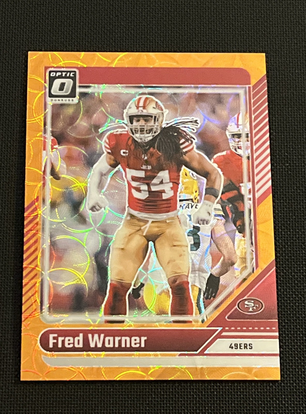 2024 Panini Donruss Optic - Fred Warner #175 Orange Scope Prizm /79 49ers