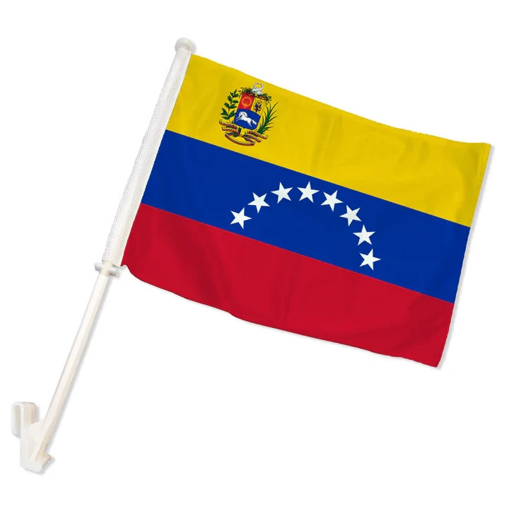 1 Dozen Venezuela (Bolivarian) 12x15in Double-Sided National Window Car Flags 1 Dozen Venezuela (Bolivarian) 12x15in Double-Sided National Window Car Flags