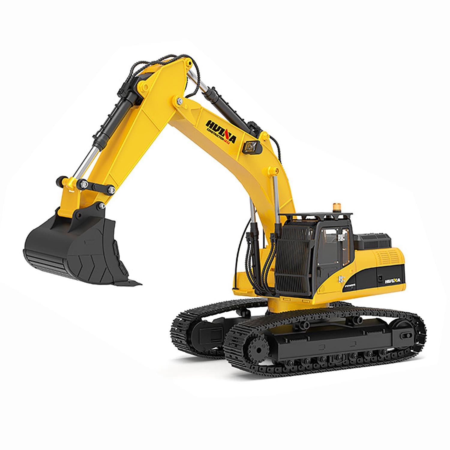 HUINA 1:14 Metal Excavator 580 Upgrade 32CH RC Digger RTR Excavator Light Sound