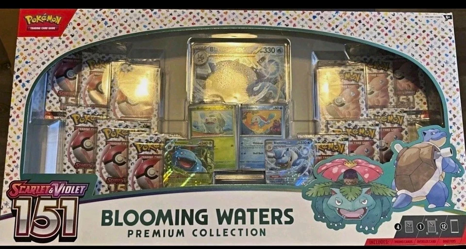 Pokemon TCG Scarlet & Violet 151 Blooming Waters Premium Collection Box Sealed