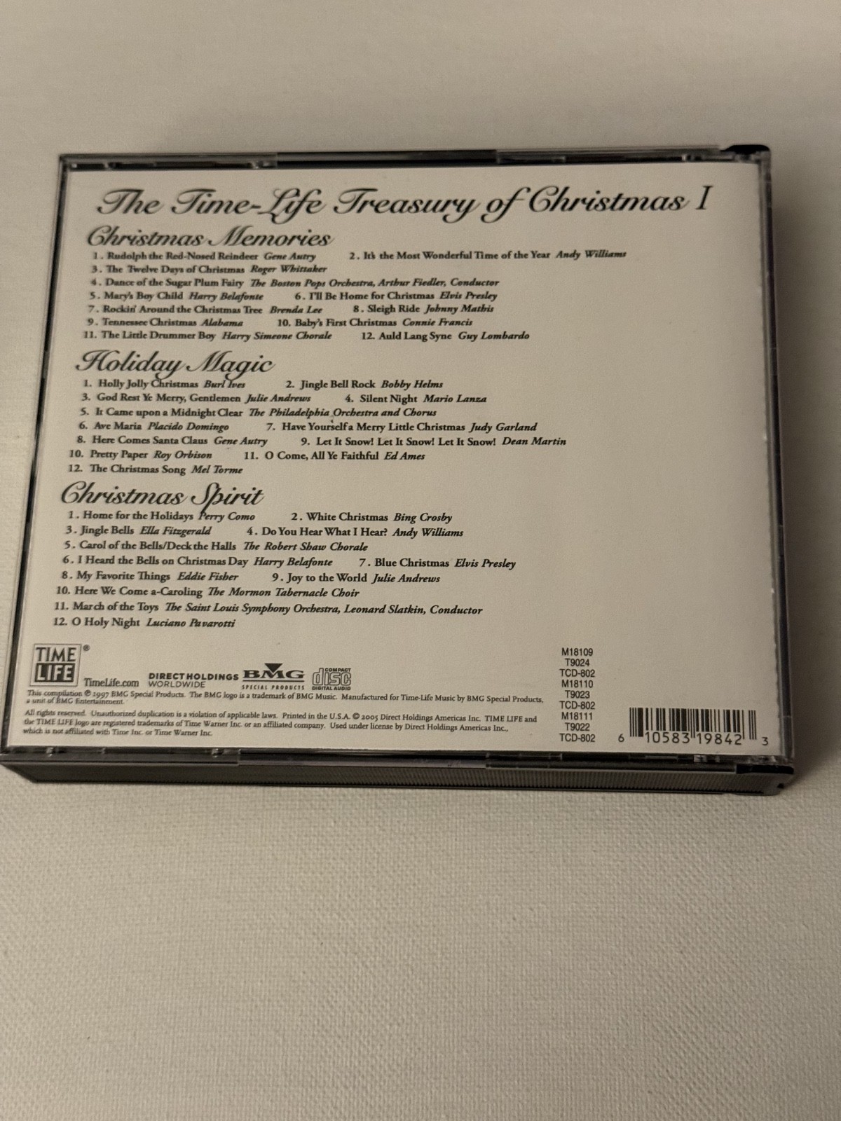 The Time-Life Treasury of Christmas -3 CD Set- 36 Songs - GREAT CONDITION The Time-Life Treasury of Christmas -3 CD Set- 36 Songs - GREAT CONDITION