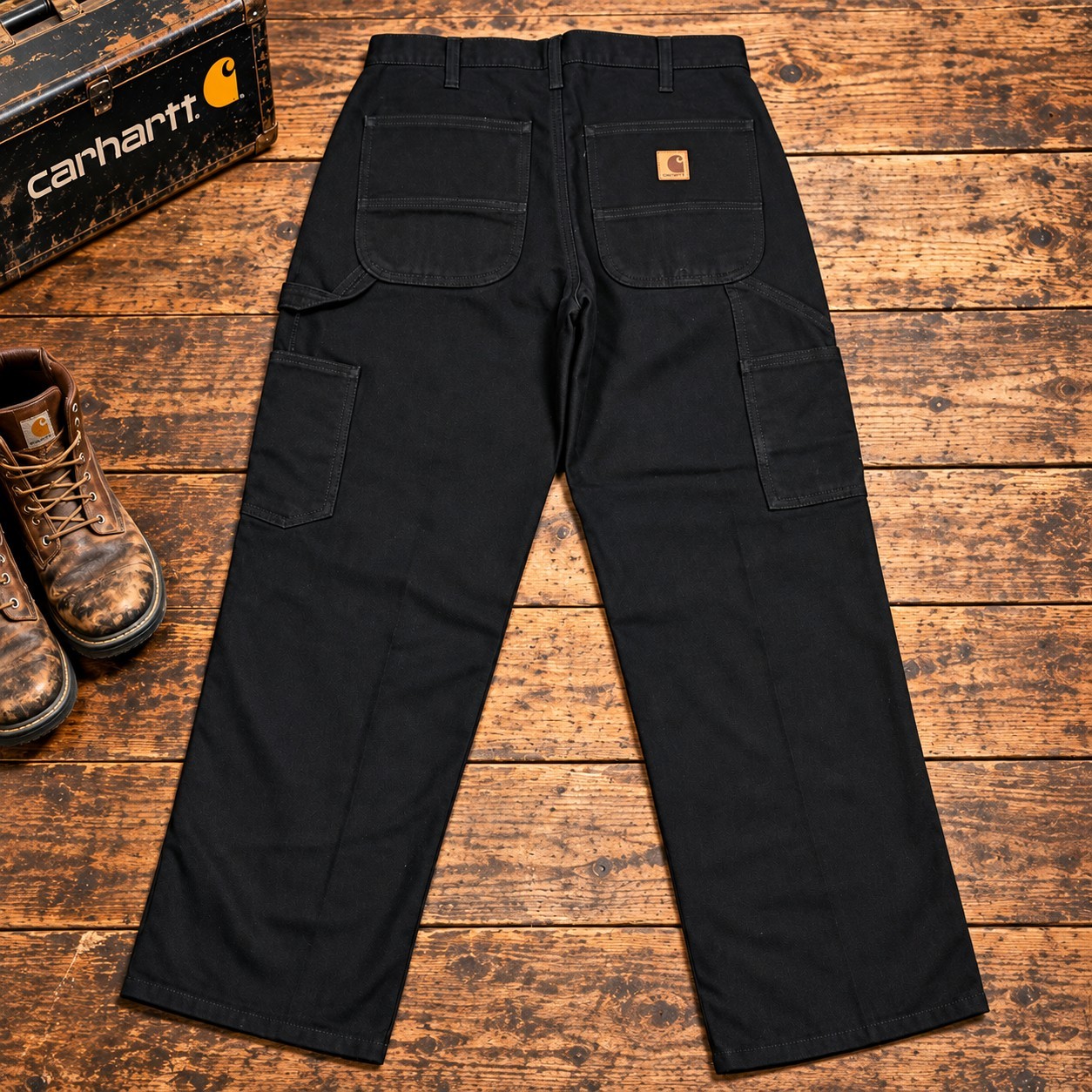 Carhartt B11 BLK Canvas Work Pant Men Size 32x30 Y2K workwear streetwear chore