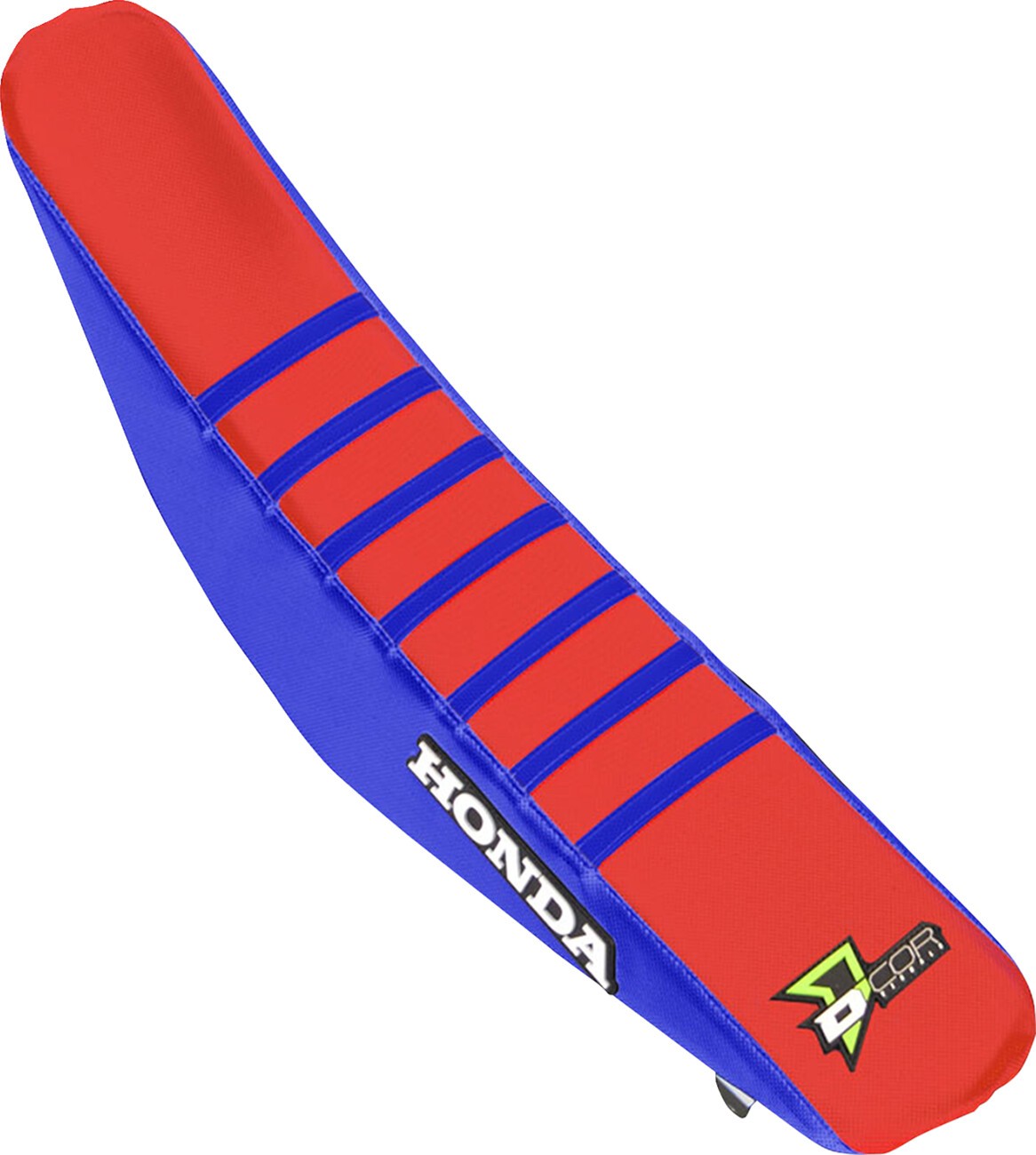 Dcor Factory Reinforced Seat Cover Blue/Red/Blue Ribs