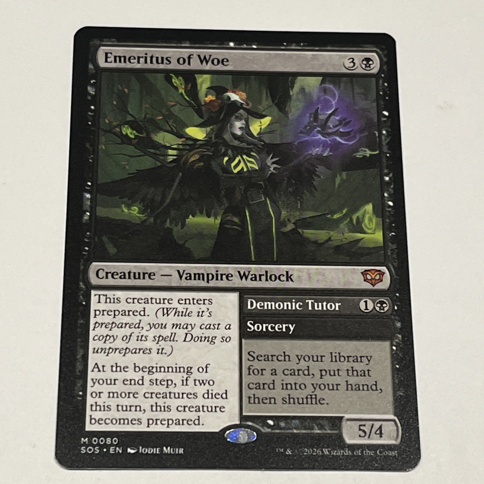 Emeritus of Woe - Secrets of Strixhaven SOS Mythic Rare 0080 Magic Card