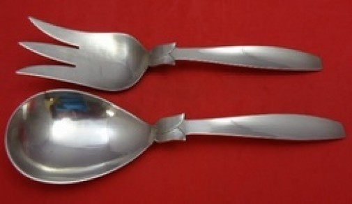 Pattern Unknown by Zacho Sterling Silver Salad Serving Set All Sterling 10\