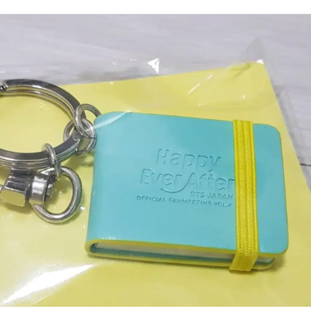 BTS Japan 4th Fanmeeting Happy Ever After Mini Book Keyring Keychain New