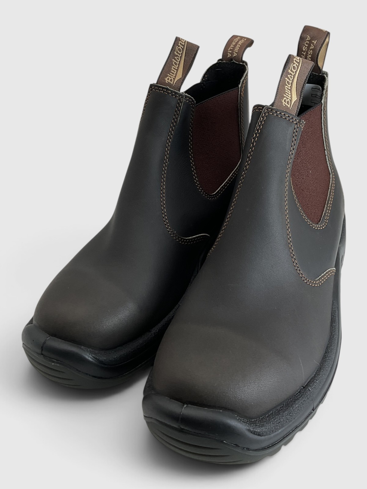 Blundstone BL490 Men\'s Size 8 Stout Brown Work Chelsea Boots Blundstone BL490 Men\'s Size 8 Stout Brown Work Chelsea Boots