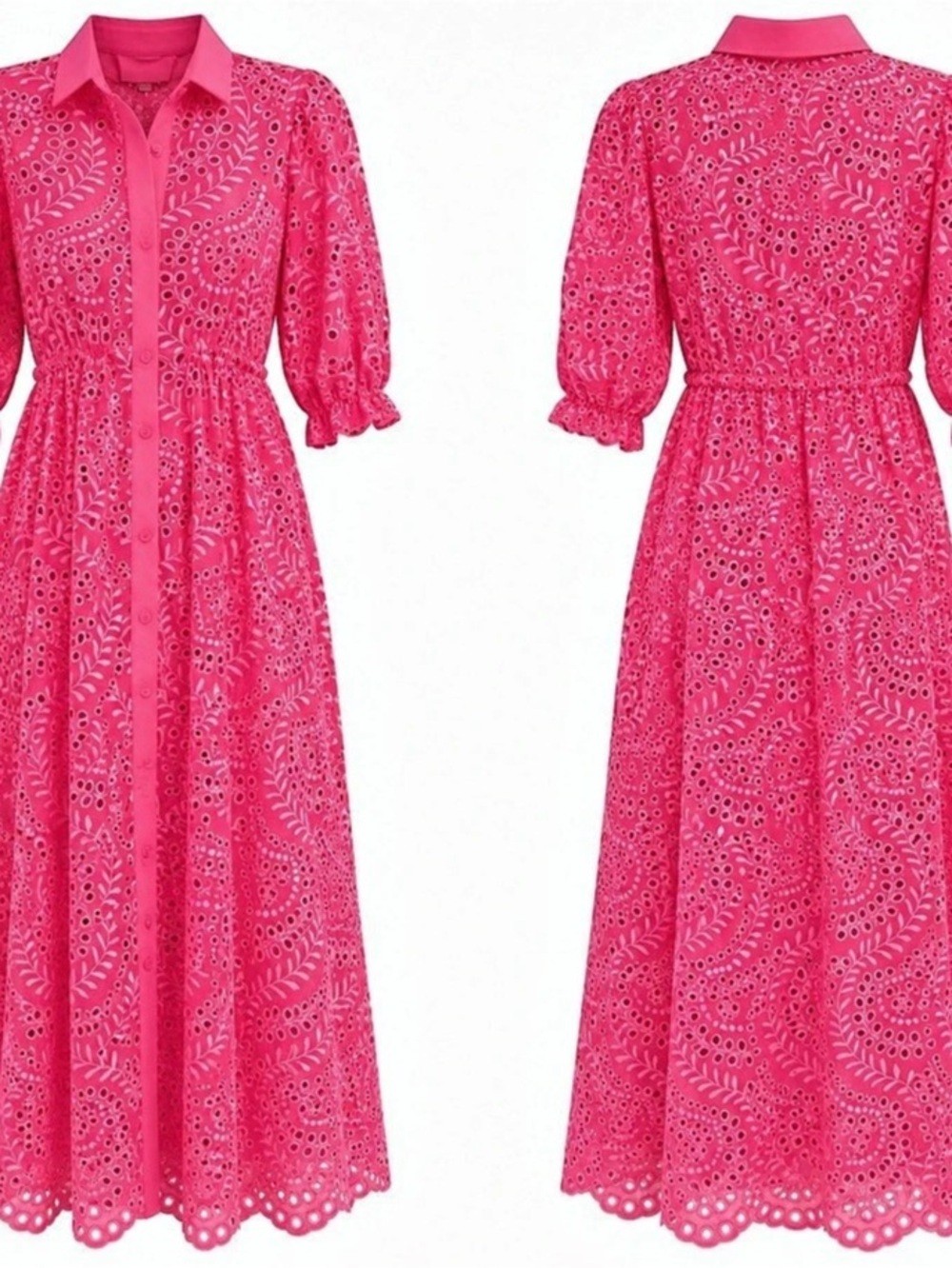 Lilly Pulitzer Amrita Midi Shirtdress in Pink Isle Swirly Fern NWT Lilly Pulitzer Amrita Midi Shirtdress in Pink Isle Swirly Fern NWT