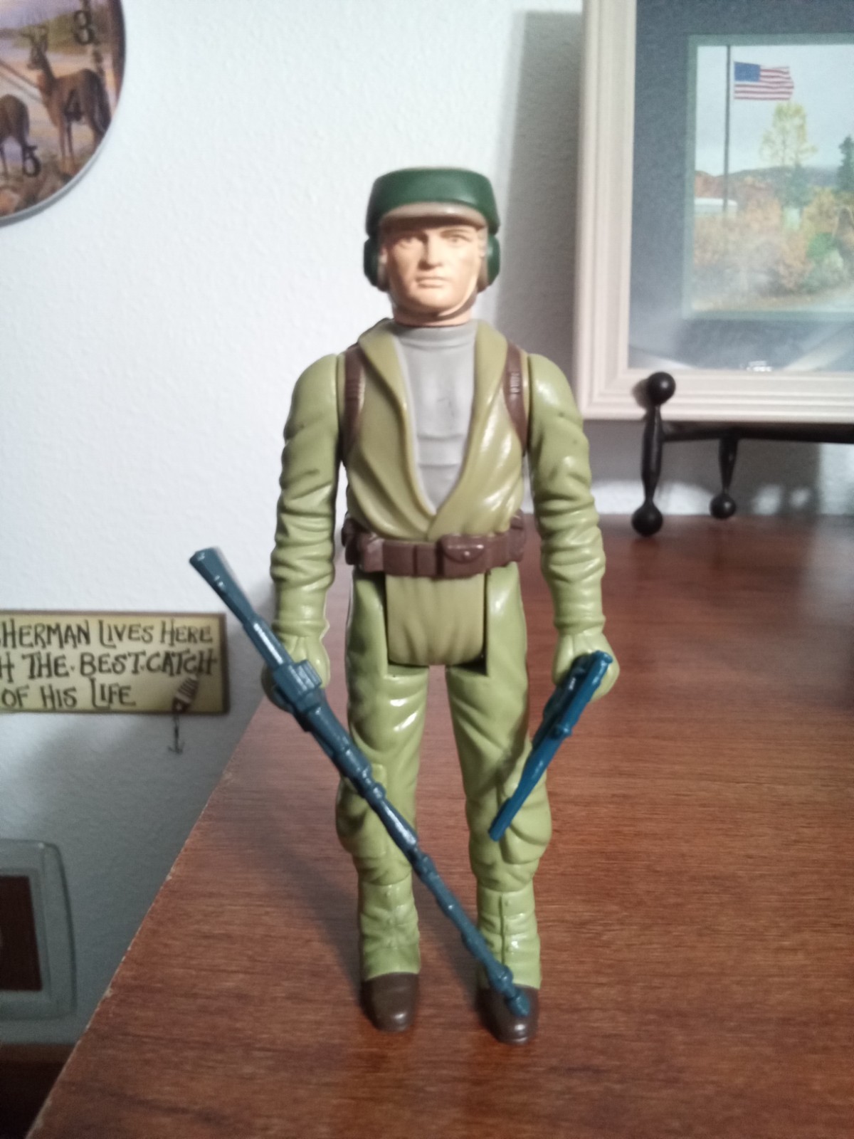 Vintage Kenner Star Wars 1983 Rebel Commando Figure SMILE MIHK VARIANT *READ*