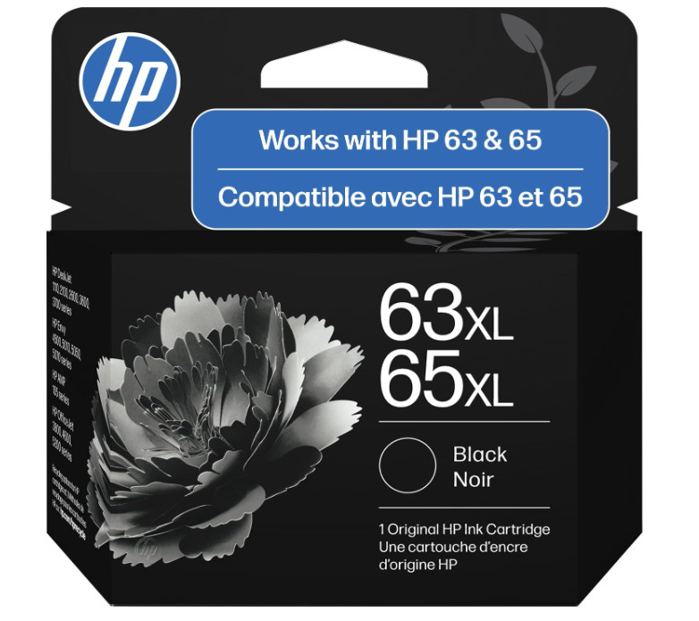 HP 63XL/65XL Black High-Yield Ink Cartridge (Replaces 63XL or 65XL) HP 63XL/65XL Black High-Yield Ink Cartridge (Replaces 63XL or 65XL)