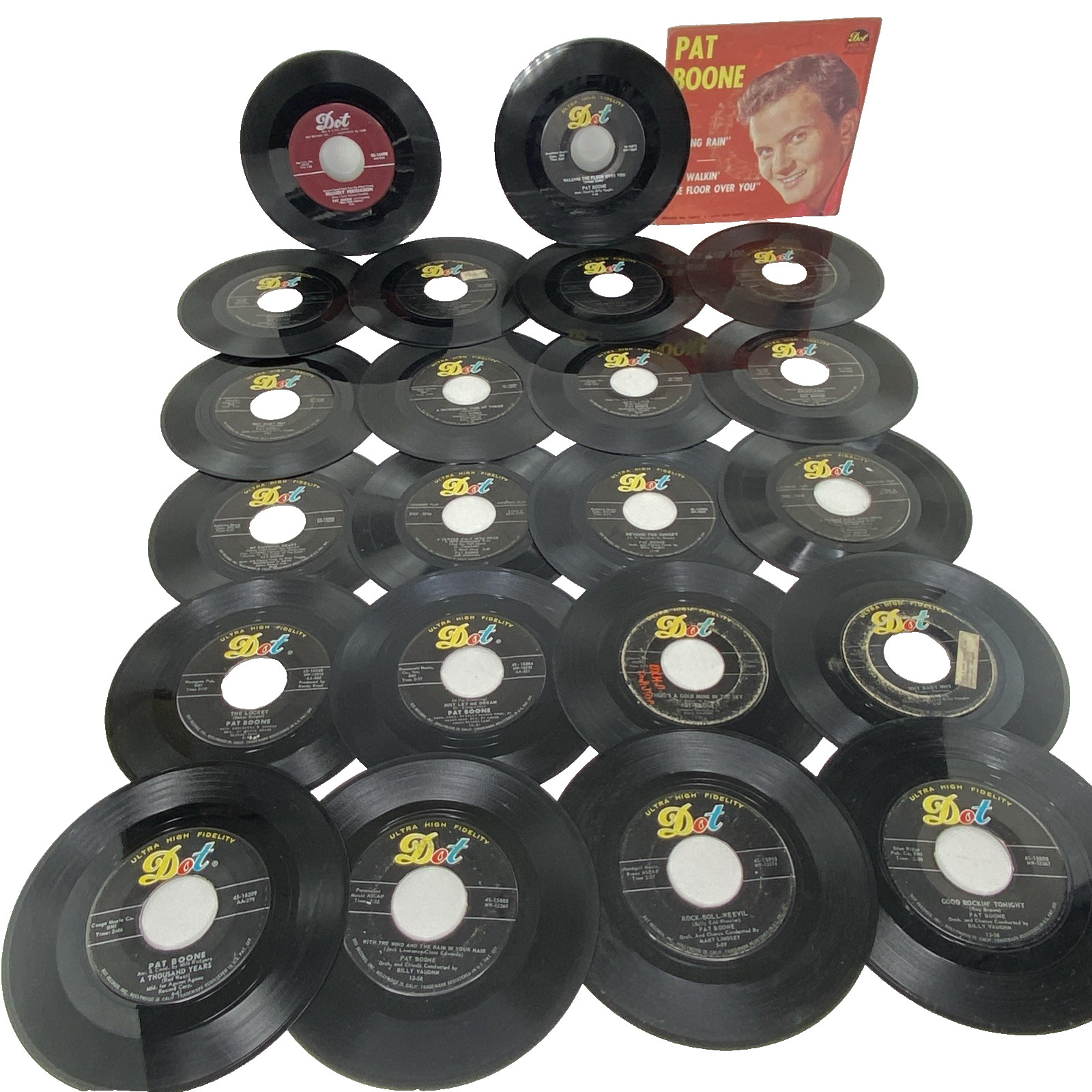 Pat Boone - Lot of 22 (45rpm) Records Pat Boone - Lot of 22 (45rpm) Records