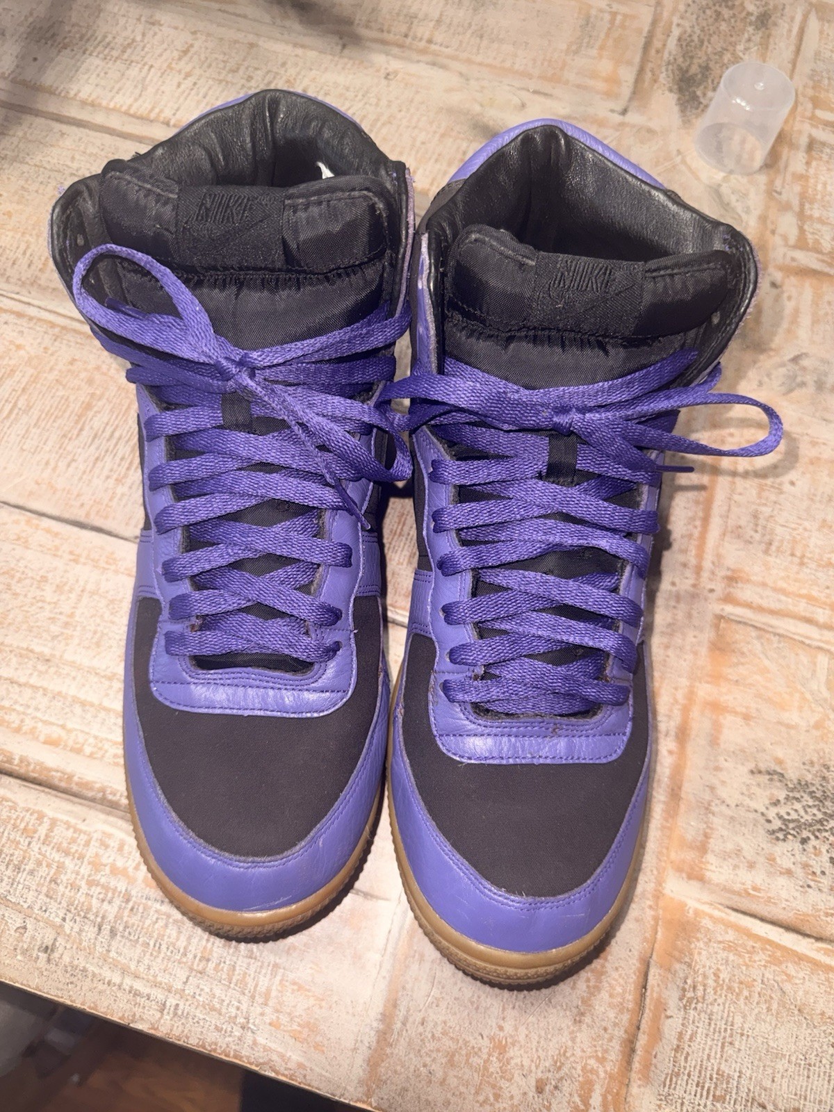 🔥 VINTAGE 2008 Nike Terminator High PRM \'British Millerain\' Purple/Black Sz 10
