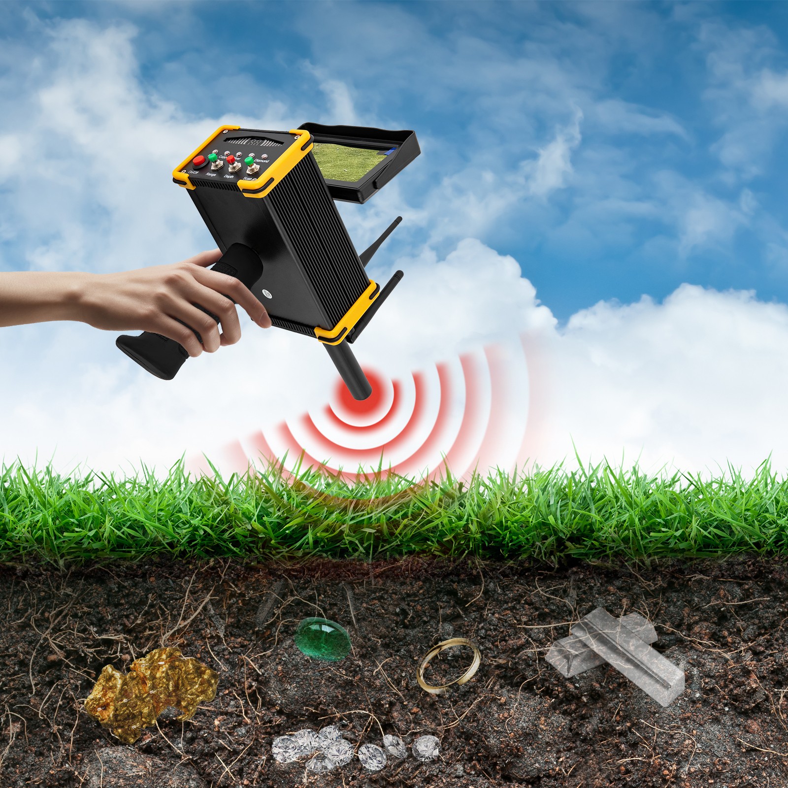 Metal Detector Gold Finder Underground Metal Scanner for Gold Silver Copper