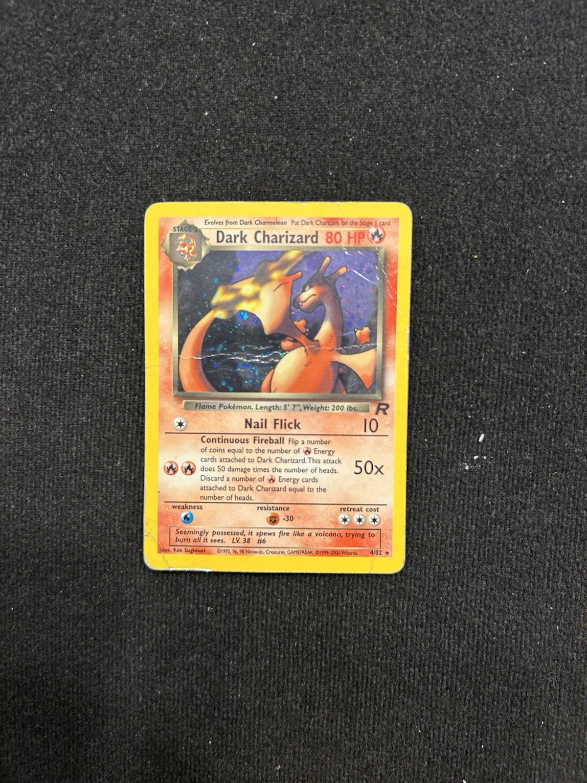 Pokémon TCG Team Rocket Dark Charizard 4/82 Holo Unlimited English Pokémon TCG Team Rocket Dark Charizard 4/82 Holo Unlimited English