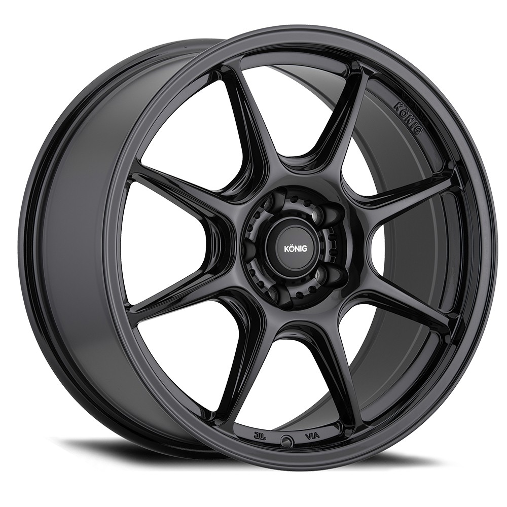 KONIG Lockout Rim 16X7.5 5X100 Offset 45 Gloss Black (Quantity of 1)