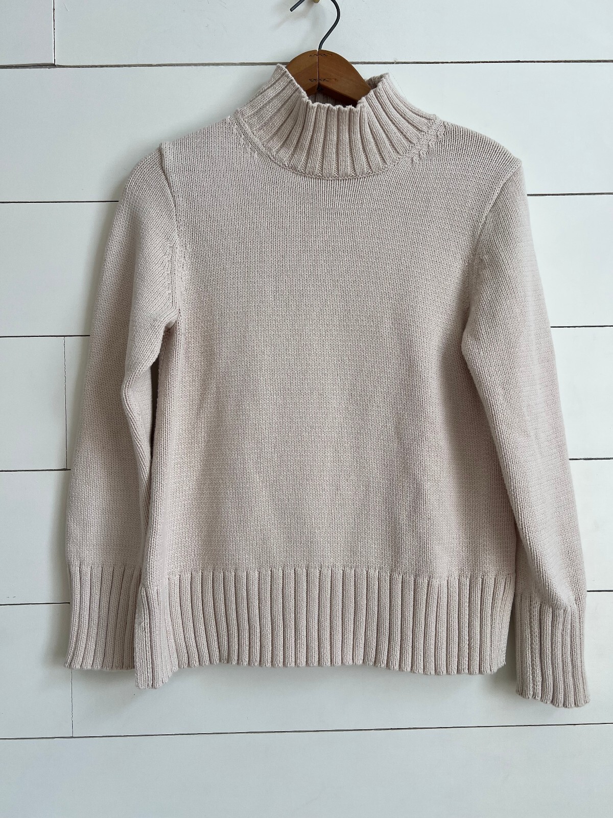 J.Crew Cream Mock Neck Sweater Women\'s Sizes XS Minimalist Cabin Granola Fall J.Crew Cream Mock Neck Sweater Women\'s Sizes XS Minimalist Cabin Granola Fall
