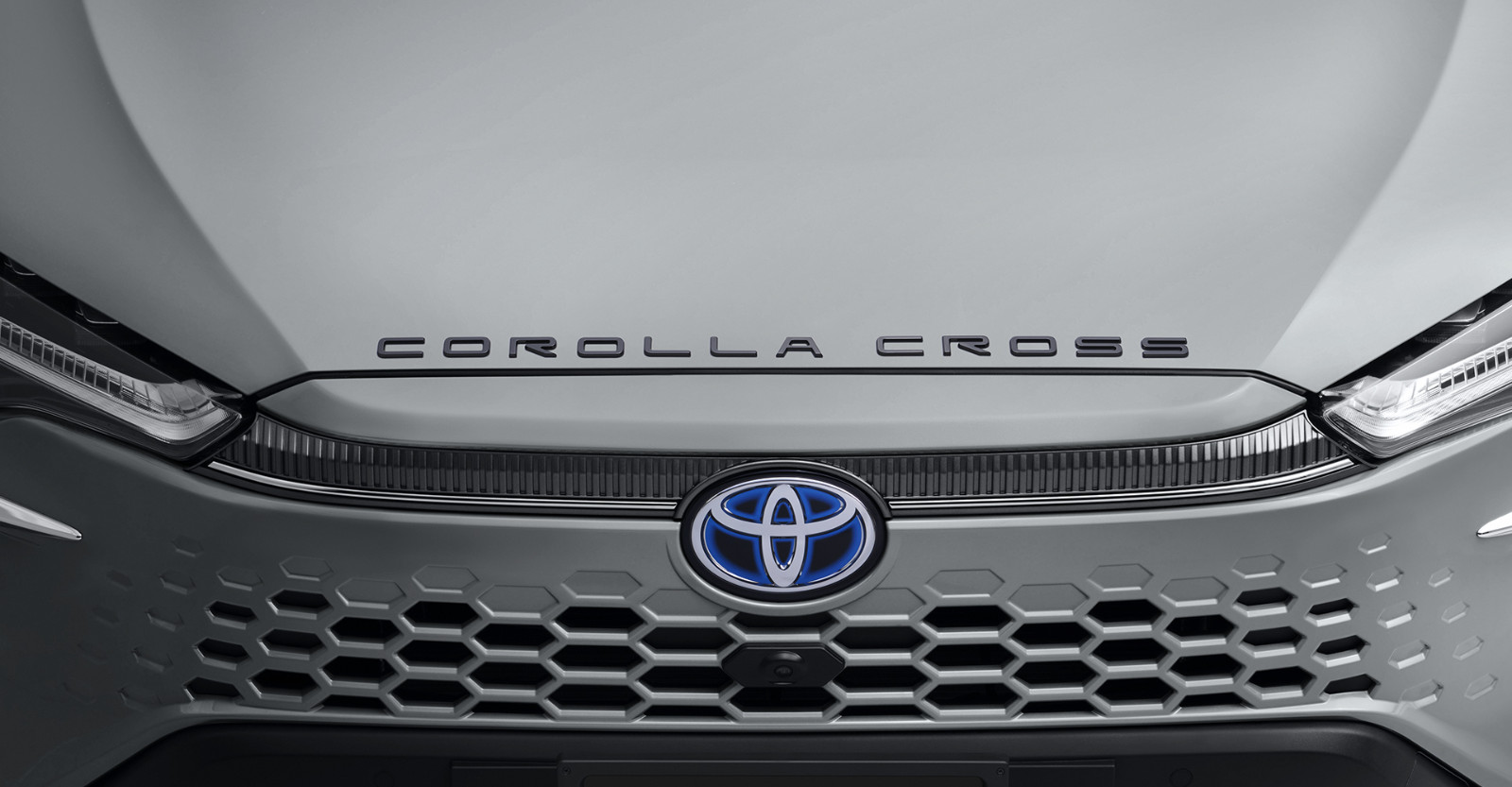 GENUINE GROSSY BLACK COROLLA CROSS HOOD EMBLEM LOGO FITS TOYOTA C CROSS 23-26