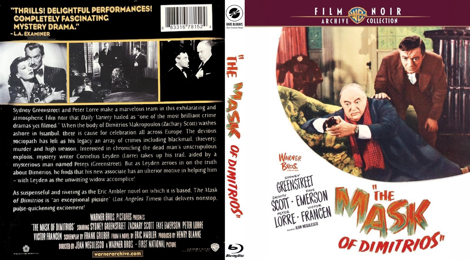 THE MASK OF DIMITRIOS(1943)/B&W CUSTOM BLURAY