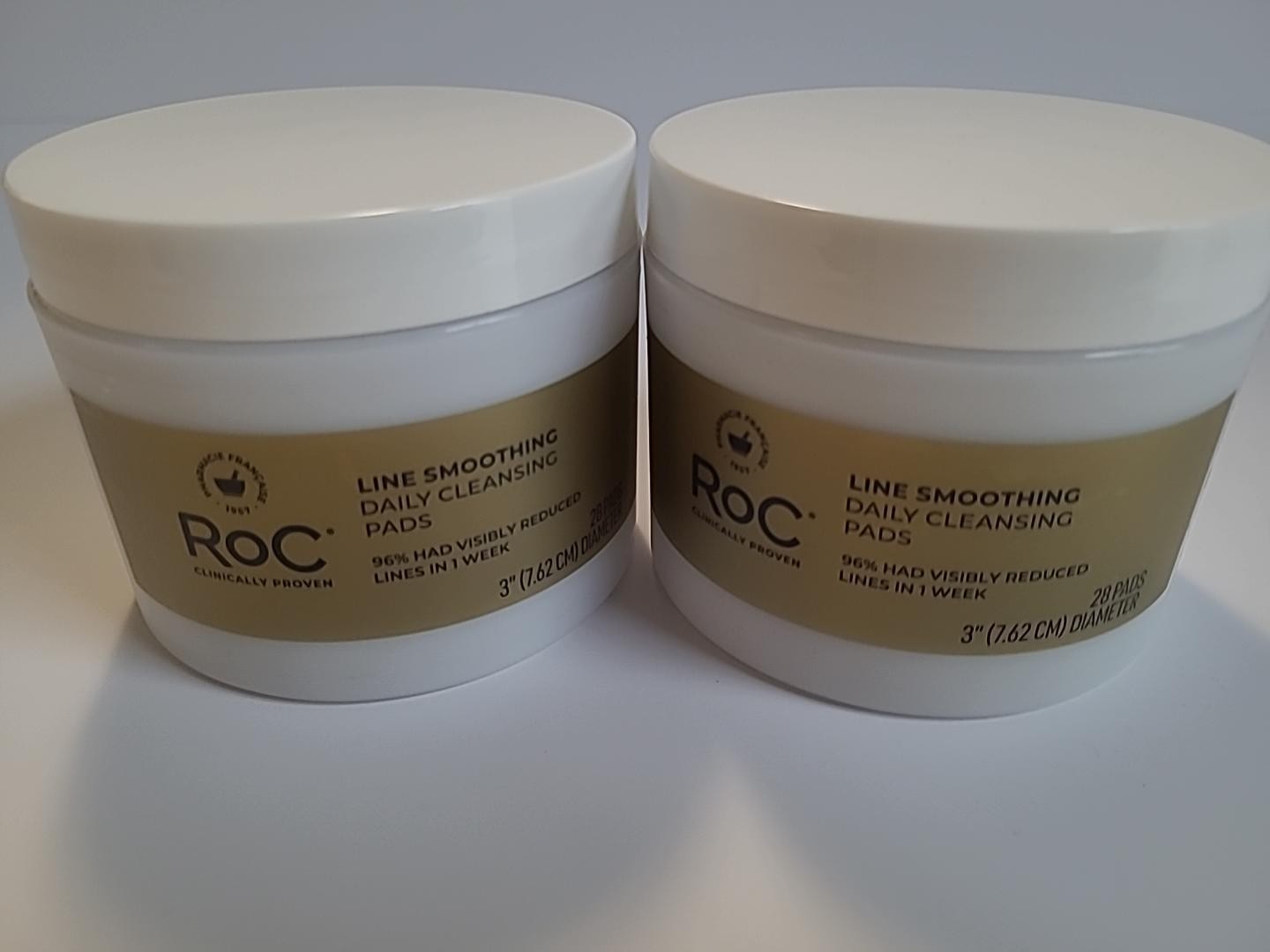 RoC Line Smoothing Daily Cleansing Pads 28 Ct Set of 2 Anti-Aging NEW Sealed
