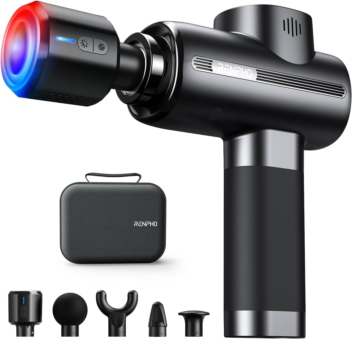 RENPHO Active Thermacool Massage Gun Deep Tissue with Heat and Cold Head Athlete RENPHO Active Thermacool Massage Gun Deep Tissue with Heat and Cold Head Athlete