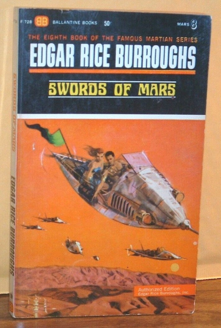 Reduced EDGAR RICE BURROUGHS Swords Of Mars MARTIAN TALES#8 BOB ABBETT F-728 1st