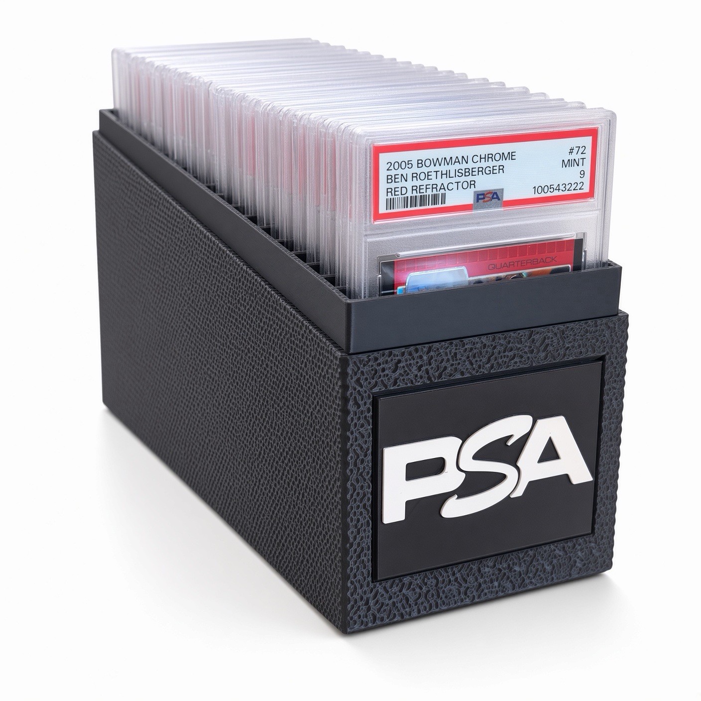 Custom PSA Graded Card Holder Box with Lid - Holds 26 Slabs Custom PSA Graded Card Holder Box with Lid - Holds 26 Slabs