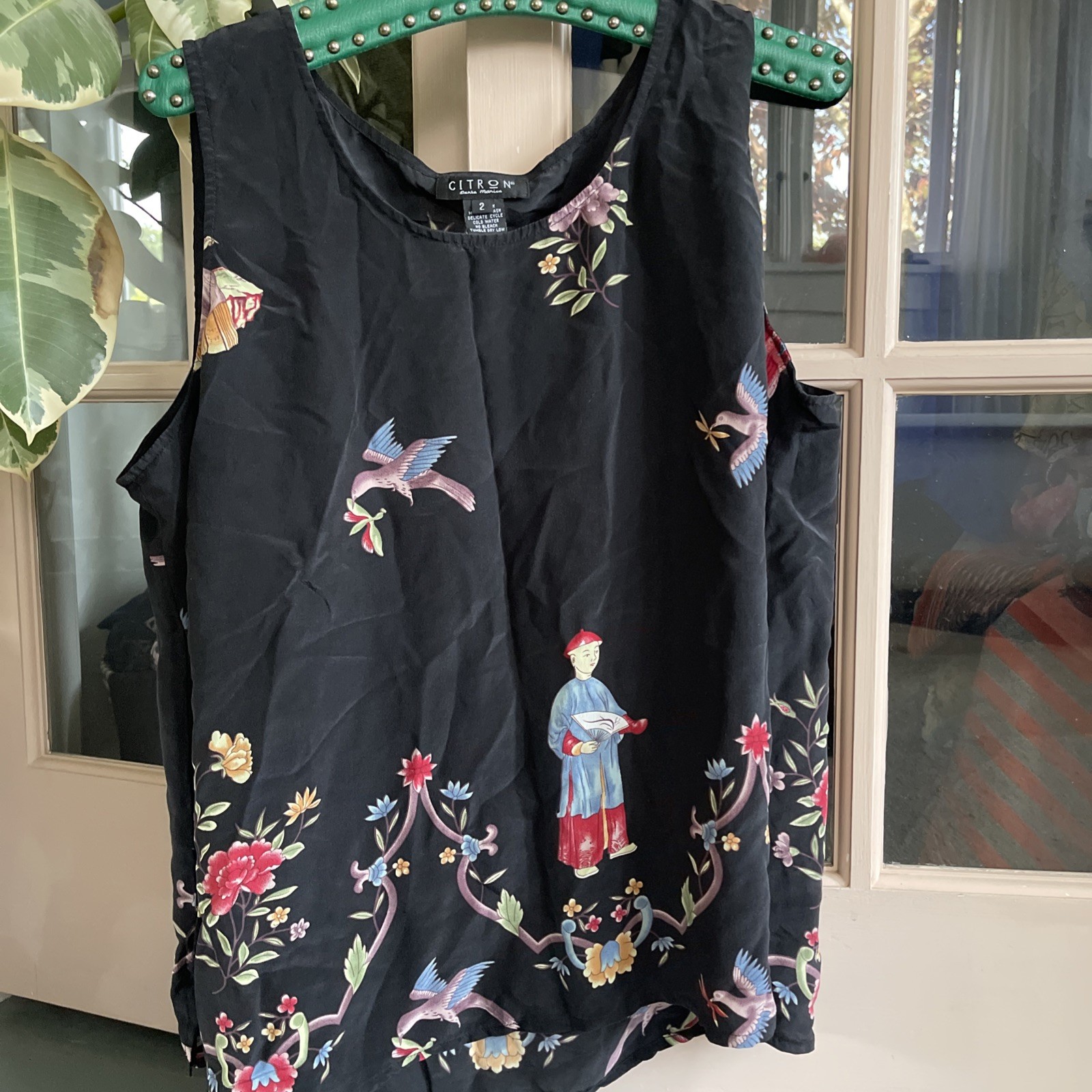 Citron Santa Monica Silk Tank Top Size 2
