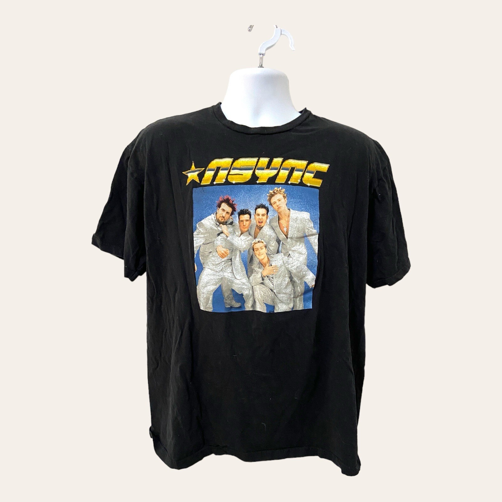 *NSYNC Mens Black Tshirt Size 2XL Pop Music Boy Band Comedy