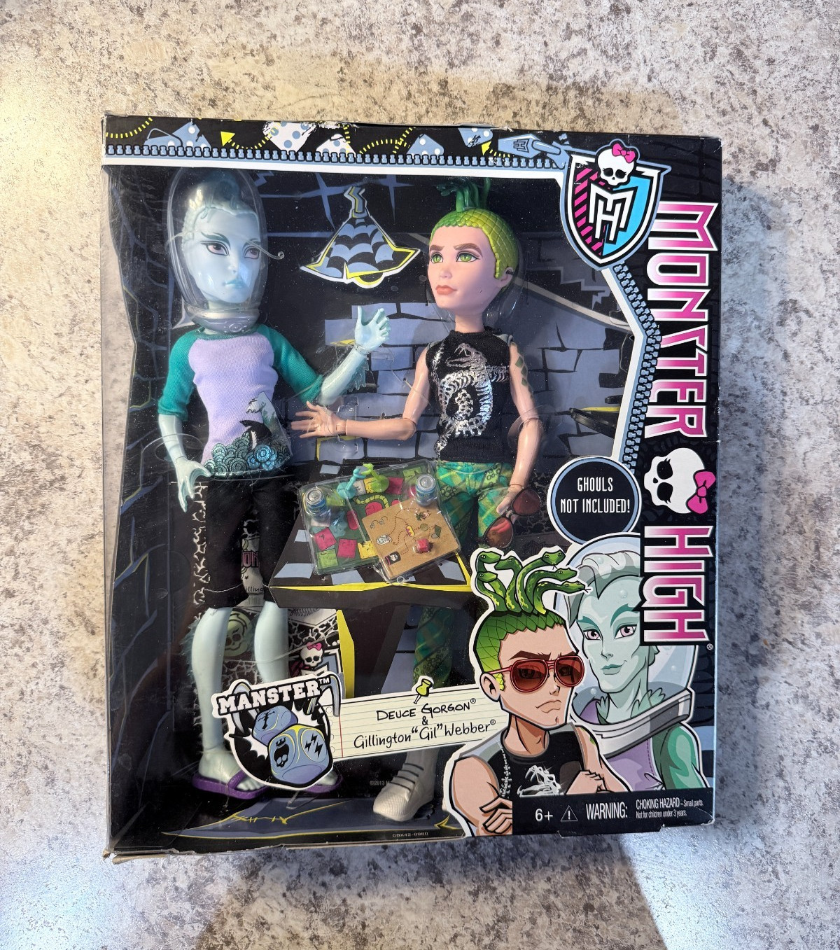 Mattel Monster High 2013 Manster Deuce Gordon And Gil Webber Dolls - New in Box