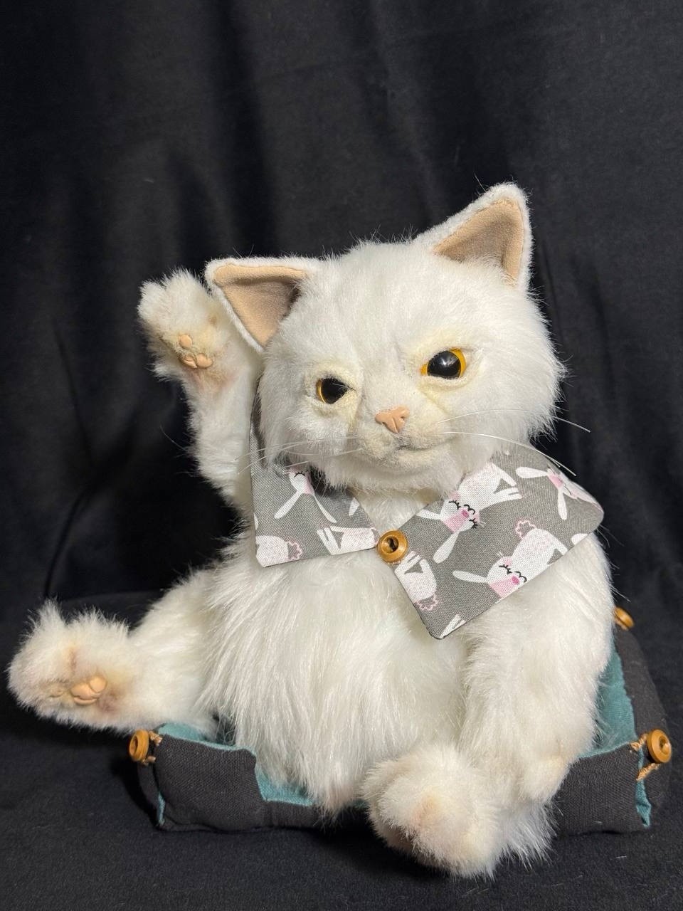 OOAK Handmade Artist Cat Plush 11\