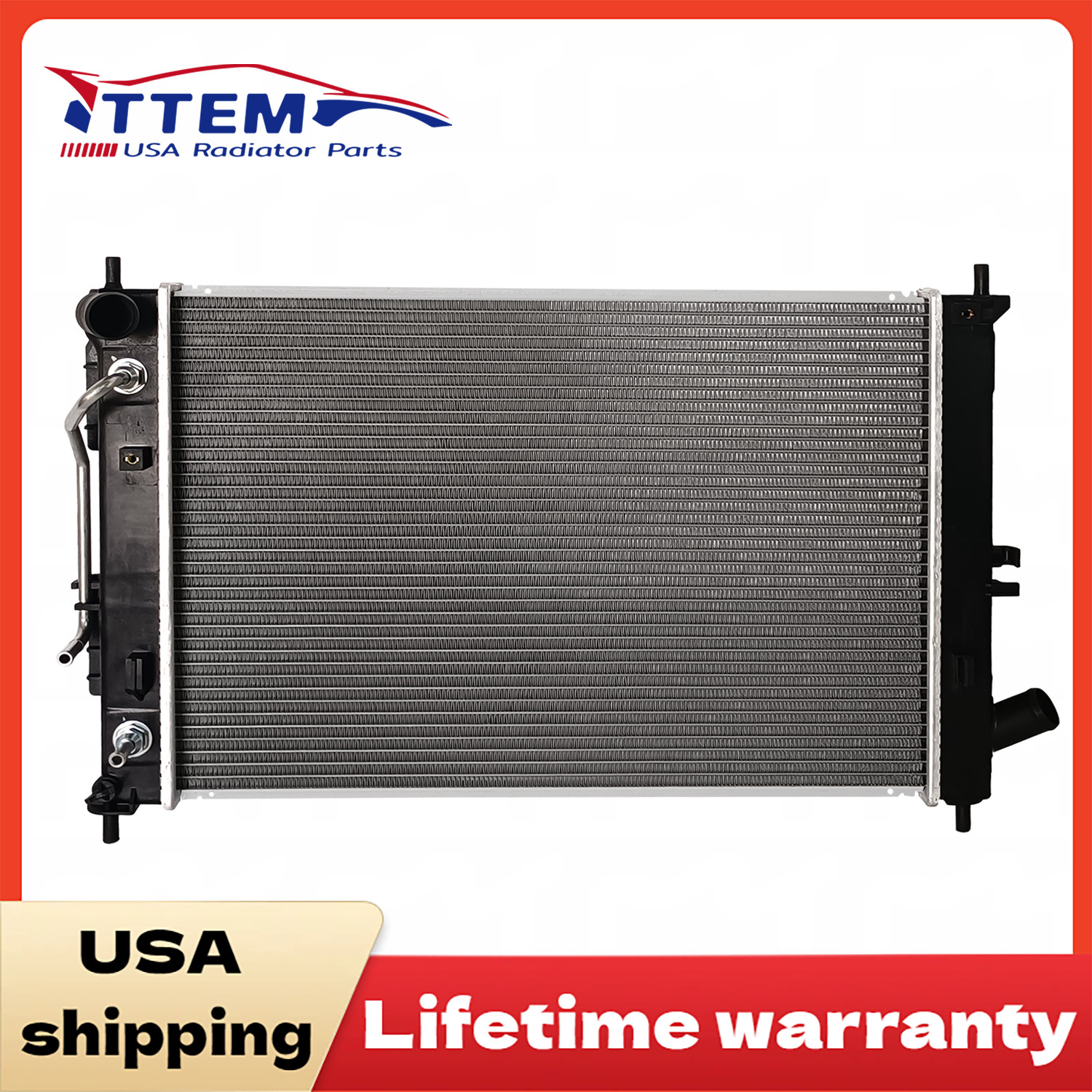 Aluminum Radiator Fit 2014-2016 Hyundai Elantra 2015-2018 Kia Forte 13412