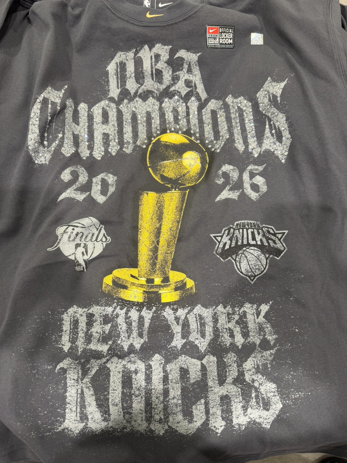 New York Knicks Nike 2026 NBA Finals Champions Authentic Locker Room sz L