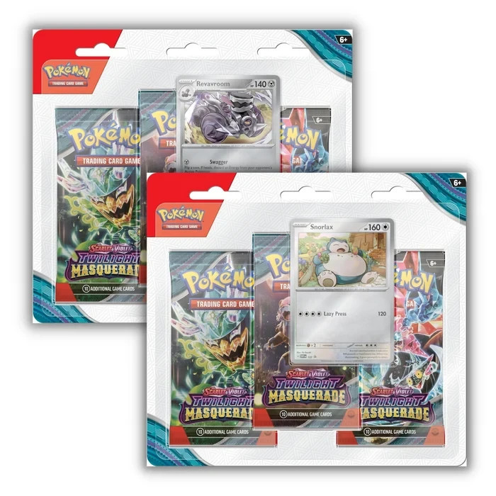 1X Pokemon TCG Scarlet & Violet Twilight Masquerade 3 pack BlisterFactory Sealed